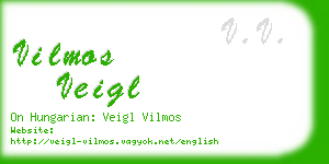 vilmos veigl business card